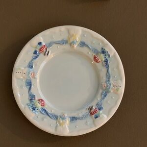 Yankee Candle holder - Snowman plate 2001